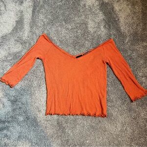 urban outfitters out from under quarter sleeve crop top